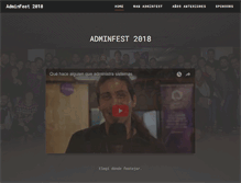 Tablet Screenshot of adminfest.com